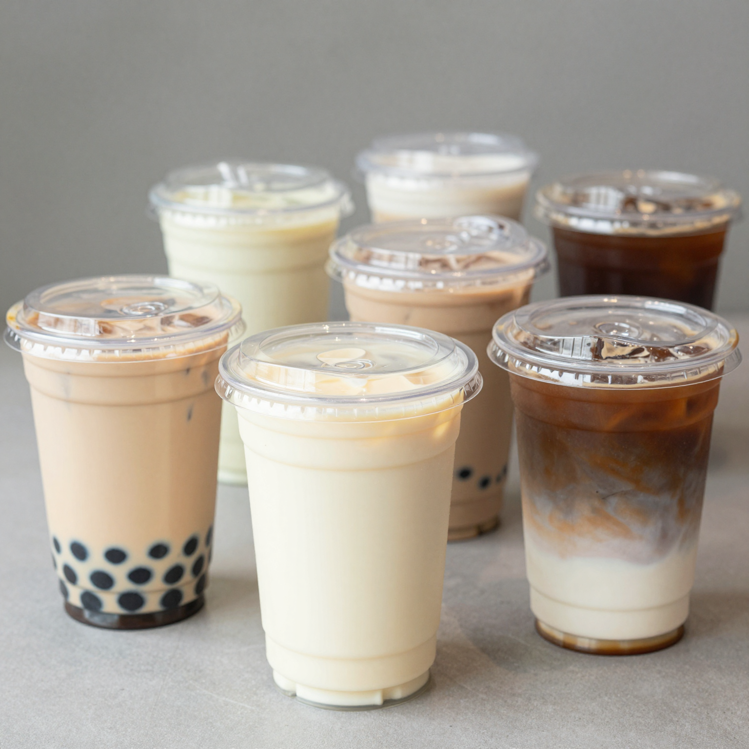 Vibrant Clear Plastic Cups