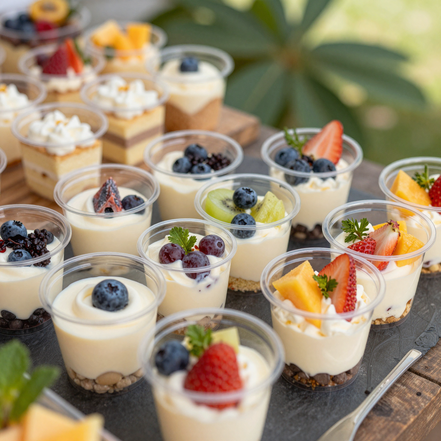 Clear Plastic Disposable Dessert Cups