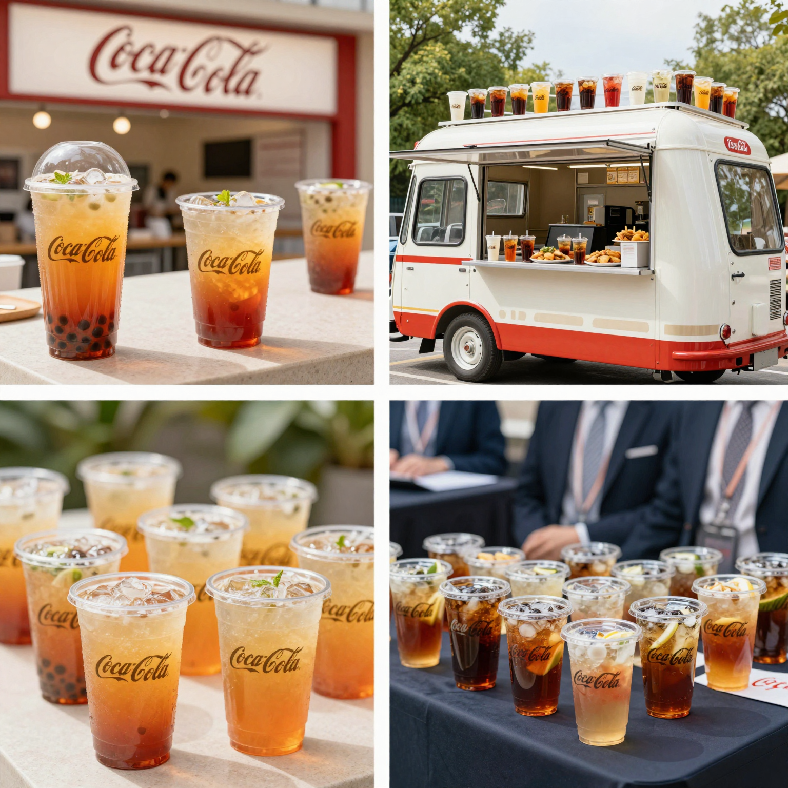 Coca-Cola Clear Plastic Cups