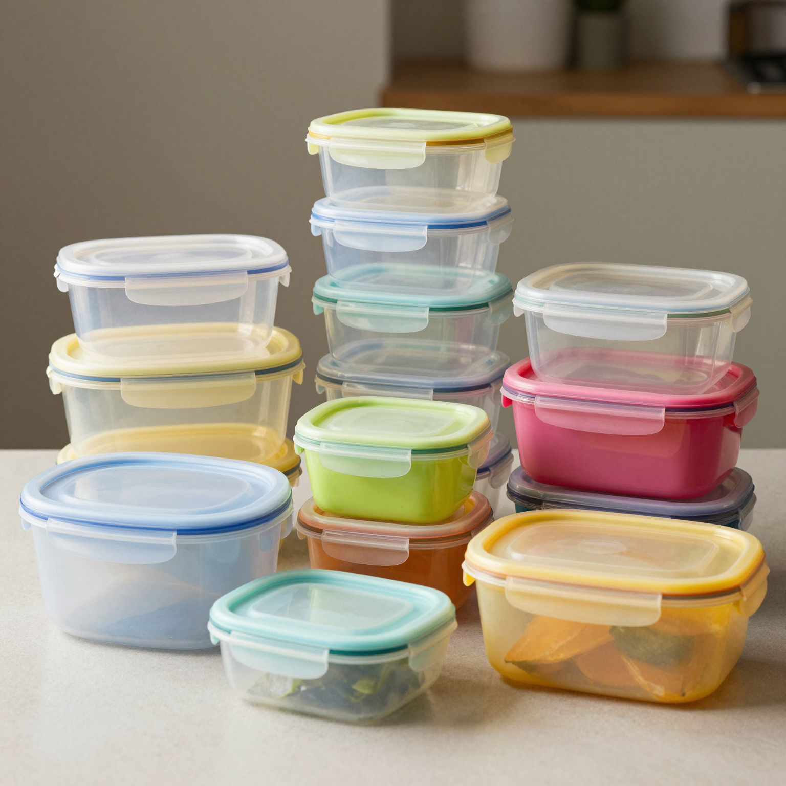 Colorful Food Storage Containers
