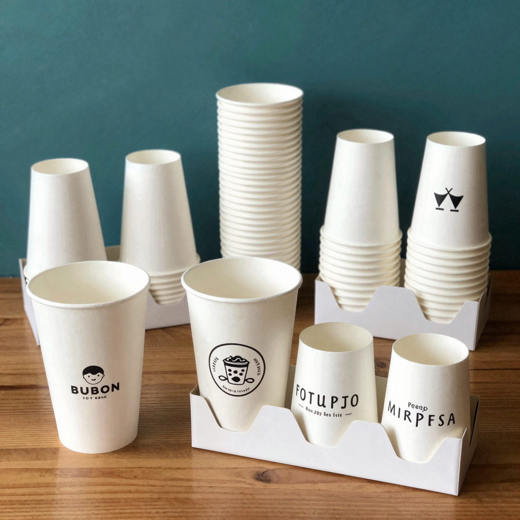 Various Styles of Disposable Paper Cup Holders