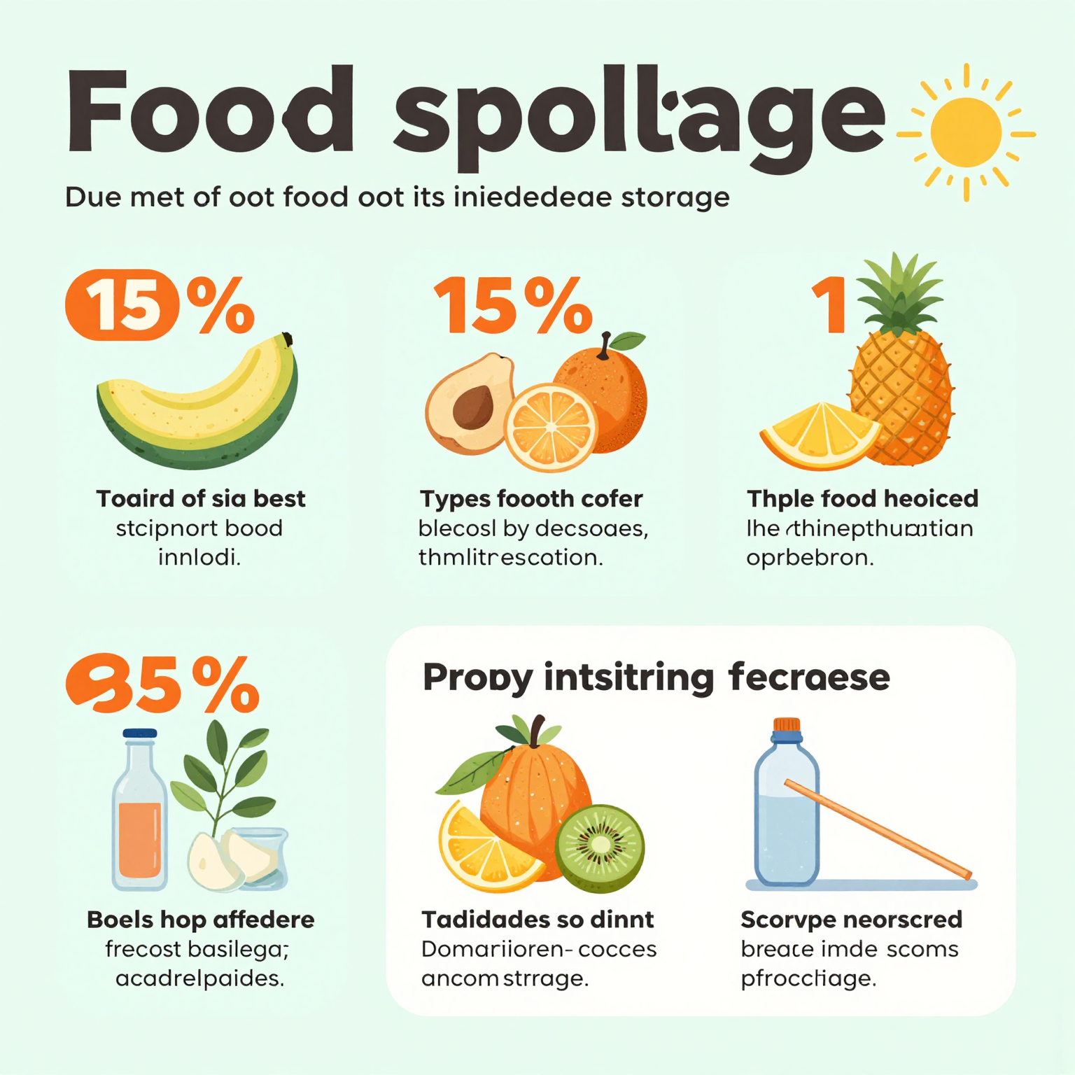 Infographic on Food Spoilage Statistics