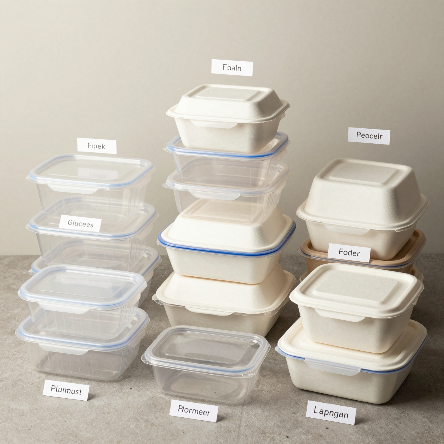 Various Plastic Containers