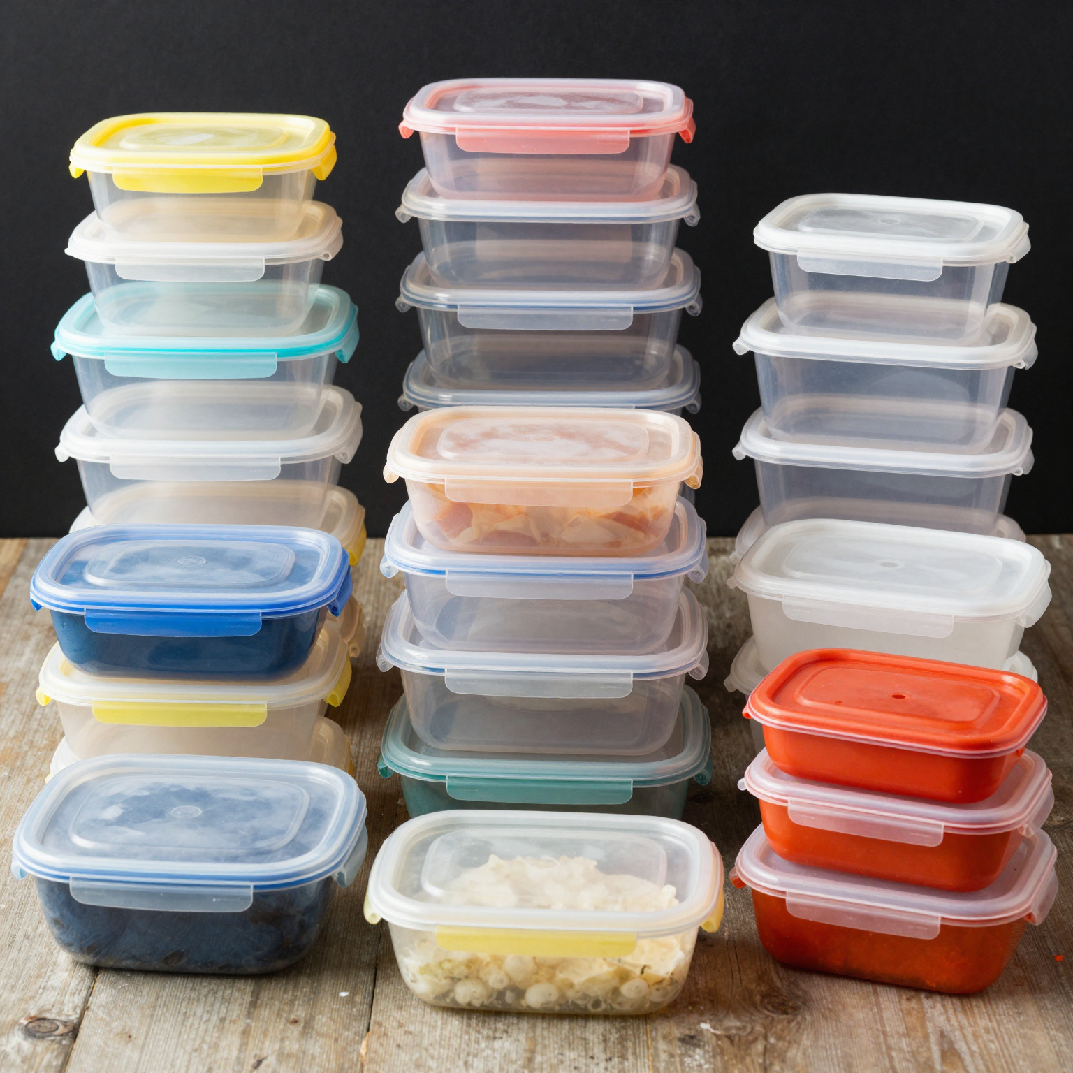 Various Plastic Food Containers