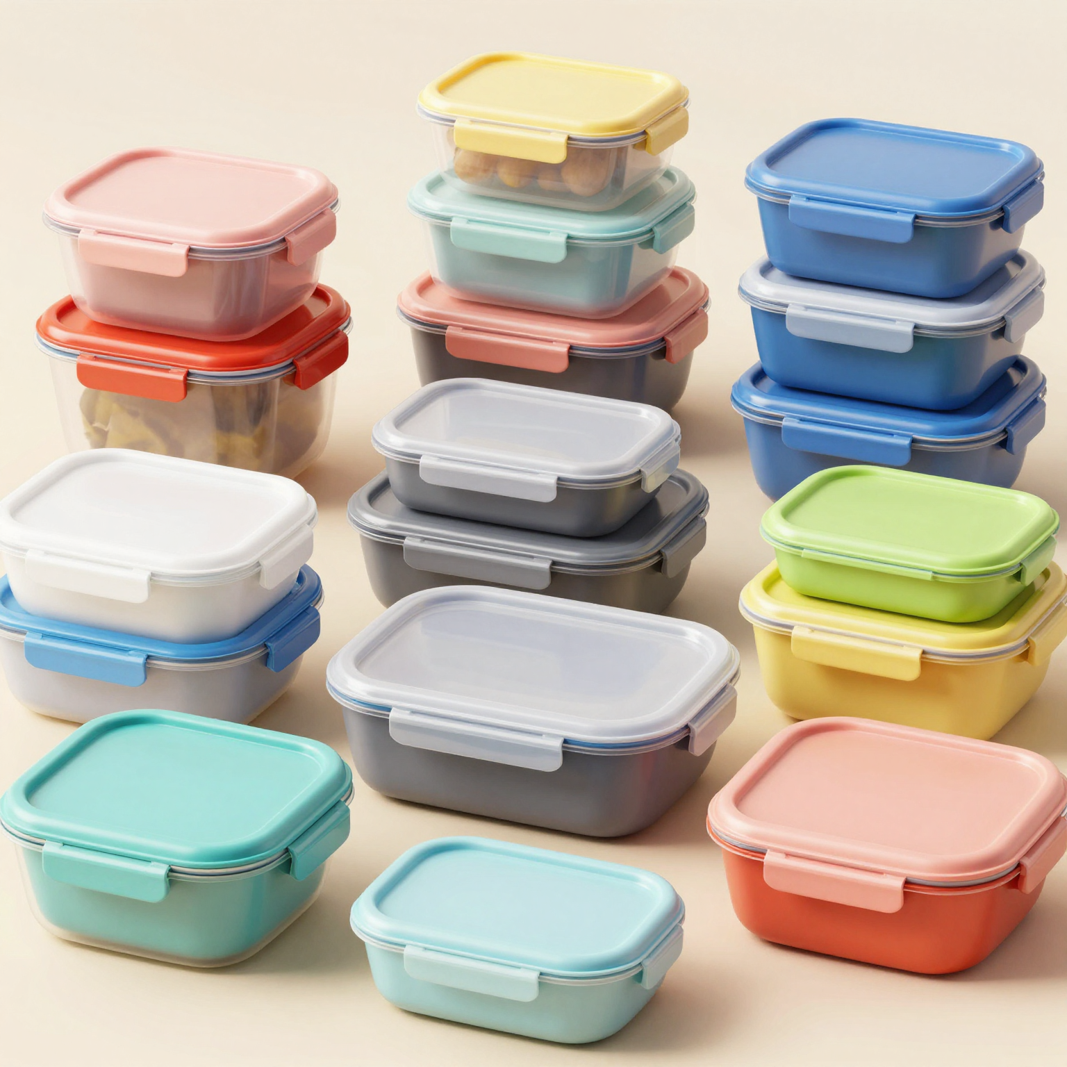 Various Plastic Food Containers