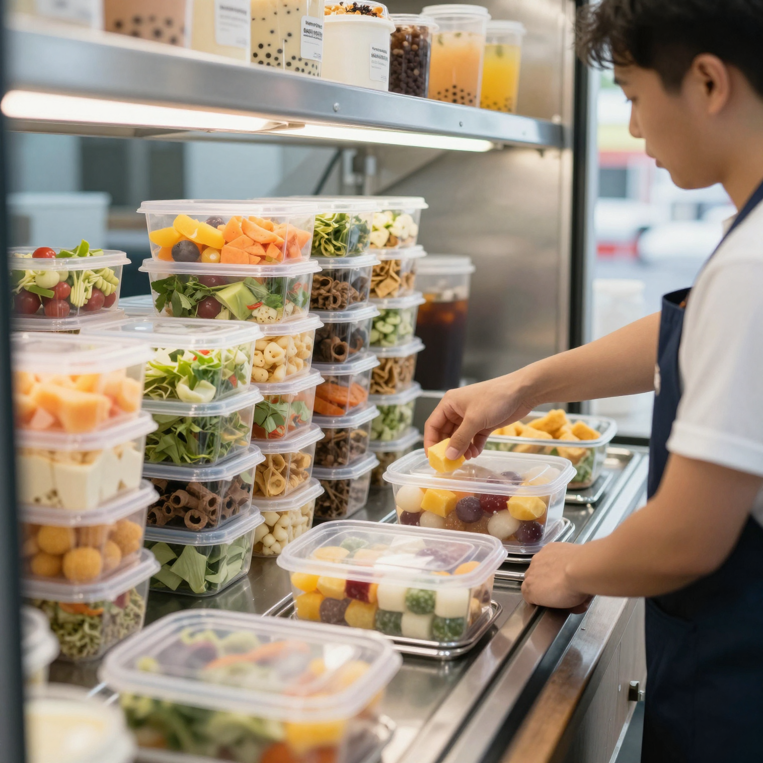 Variety of Plastic Food Safe Containers