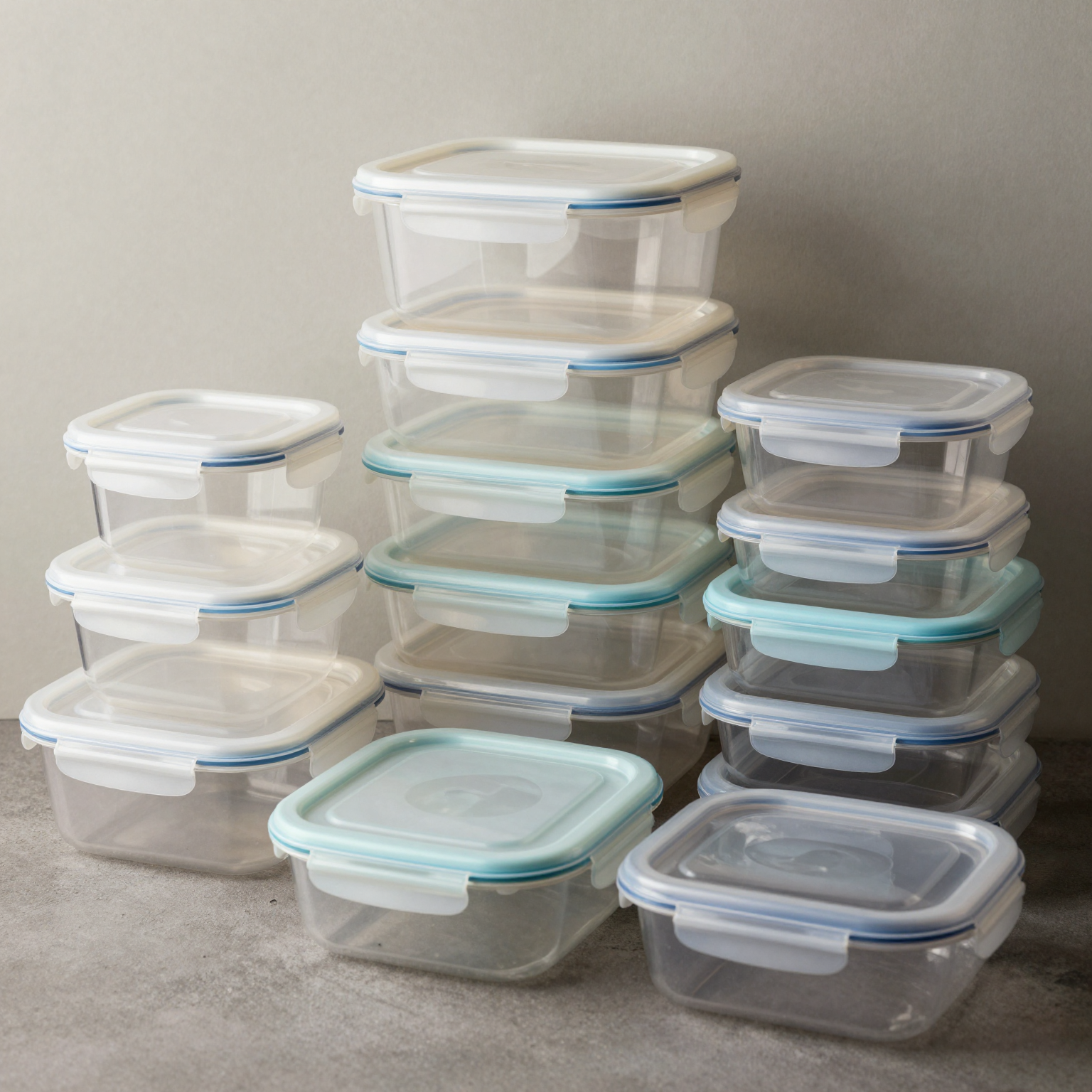 Various Types of Plastic Hinged Food Containers