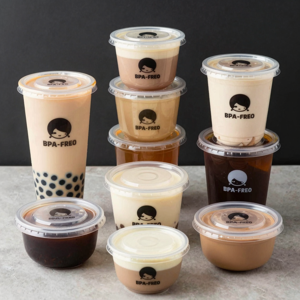 BPA-free plastic containers suitable for food service