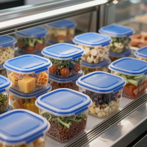 Plastic Container Color:blue Why Square Plastic Containers with Blue Lids Are Essential for Food ...