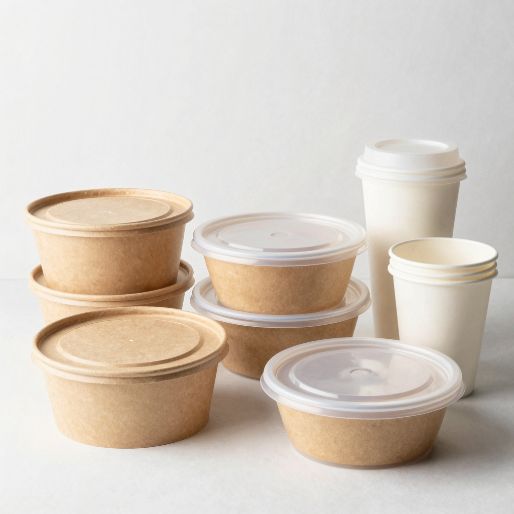 Various Disposable Plastic Food Containers