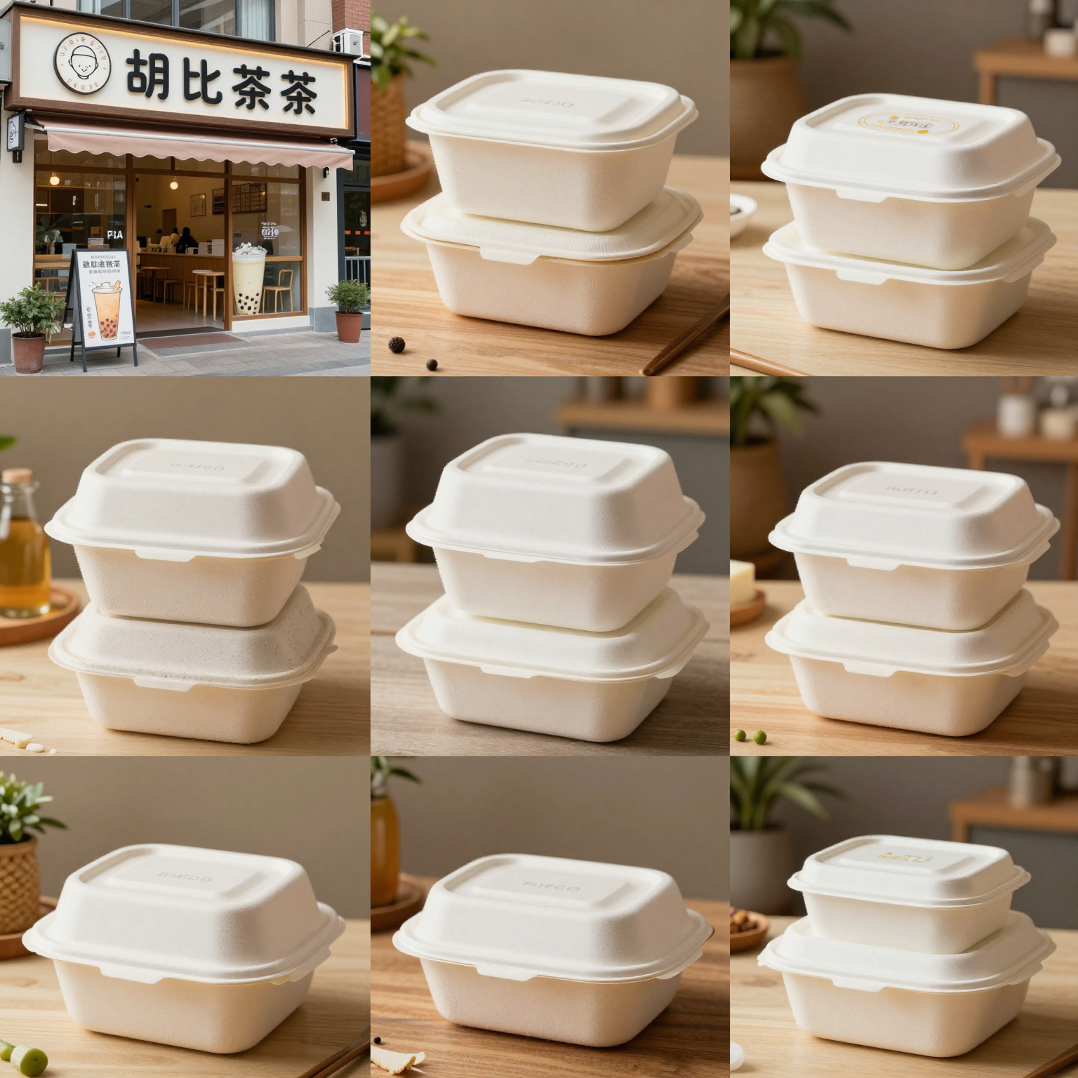 Eco-Friendly Disposable Plastic Food Containers