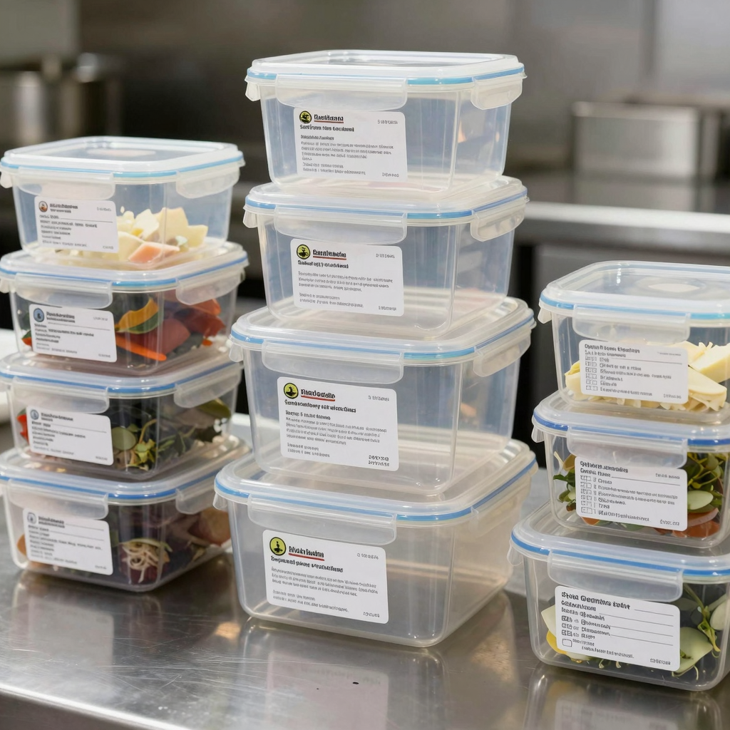 Clear Hard Plastic Food Storage Containers