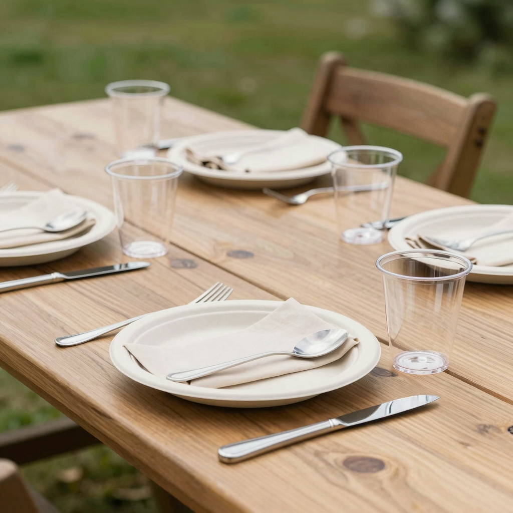 Eco-Friendly Tableware Setting