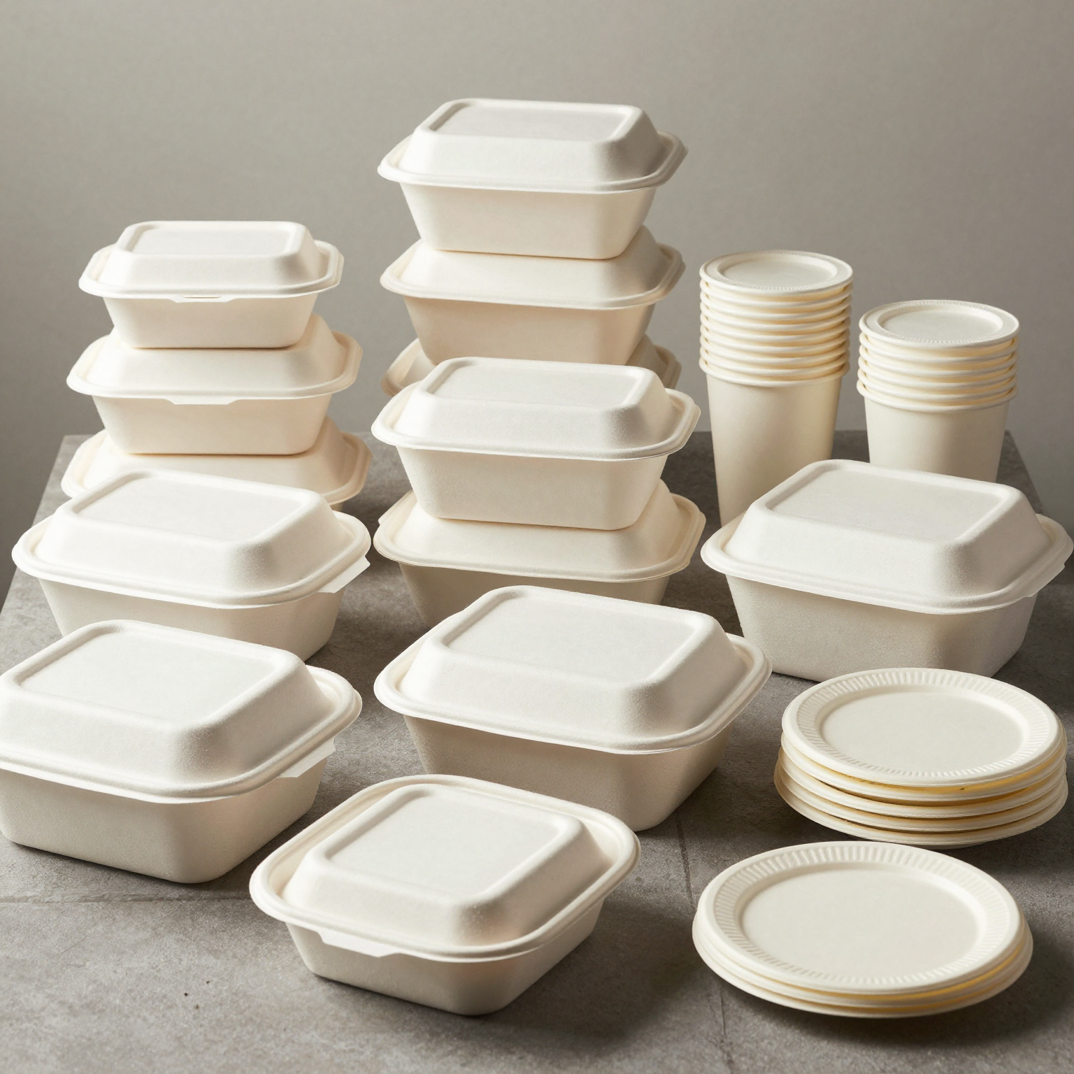 Assorted Disposable Food Containers
