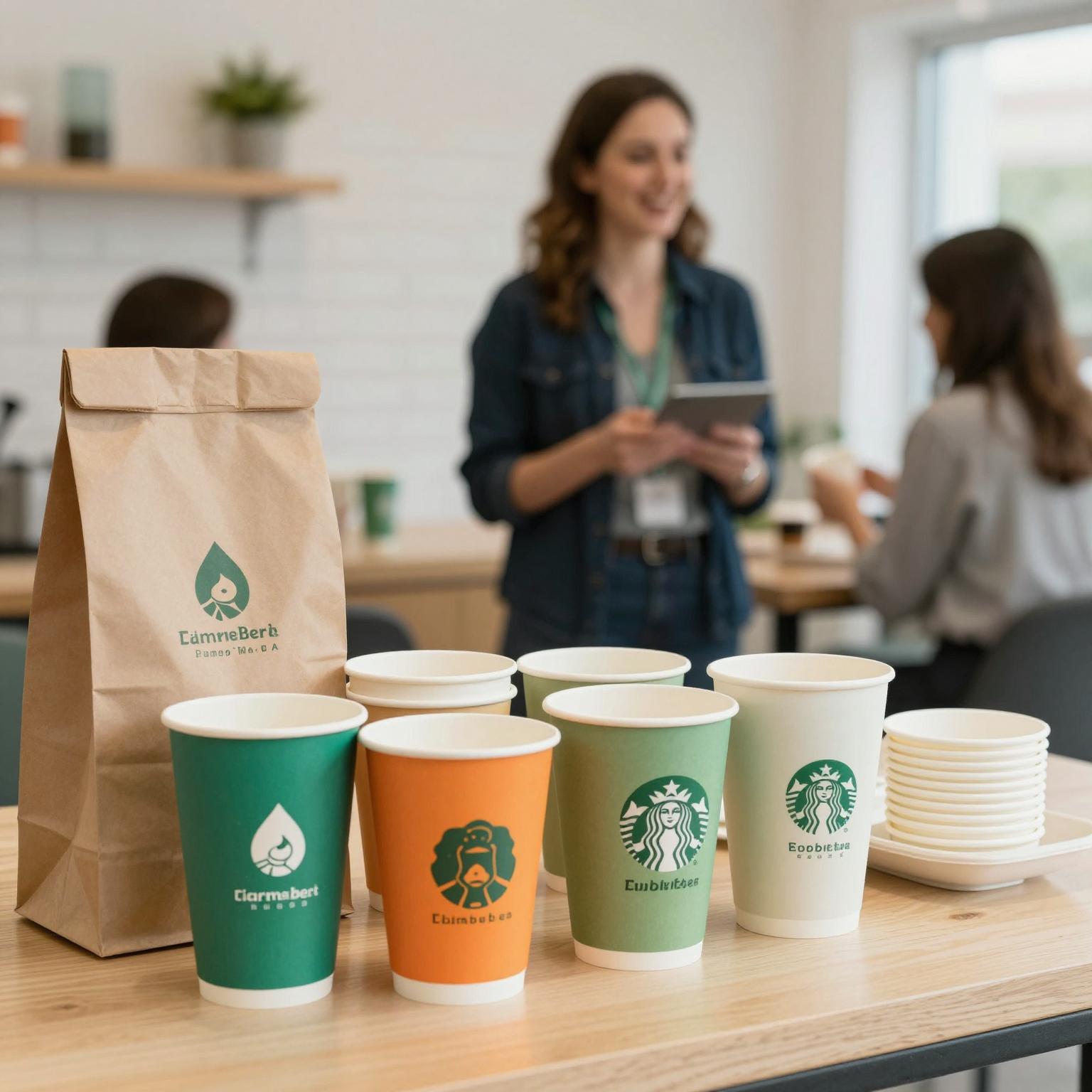 Disposable Printed Paper Cups