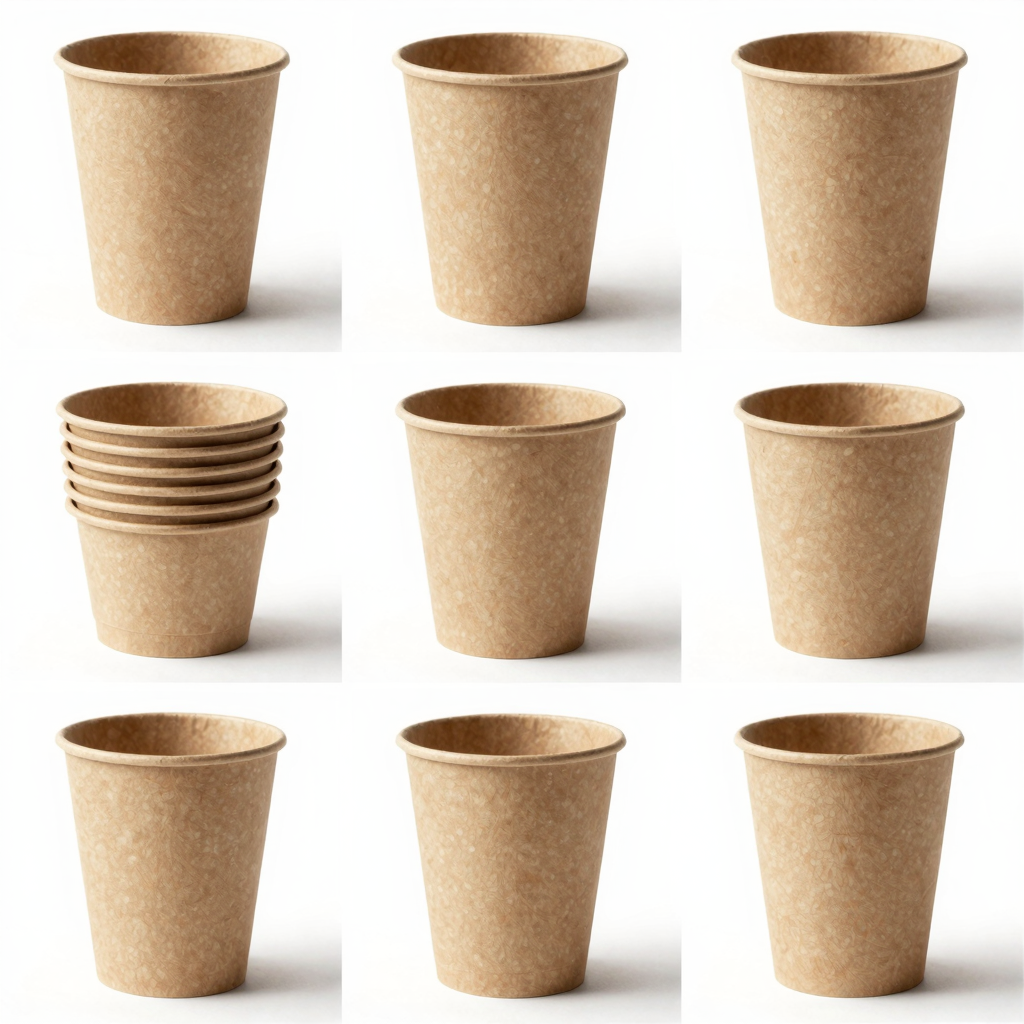 Eco-Friendly Unbleached Paper Cups