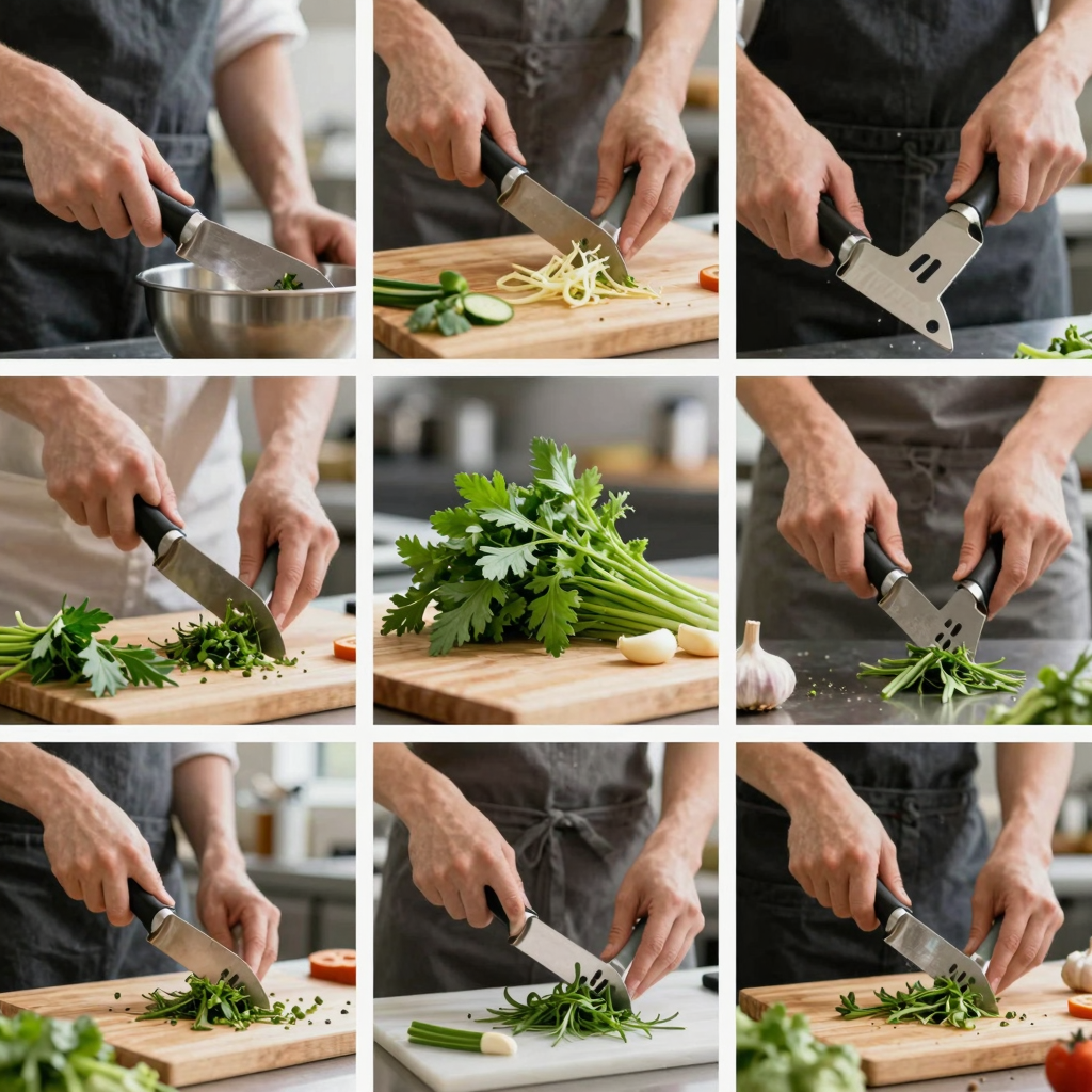 Handheld Food Chopper in Action