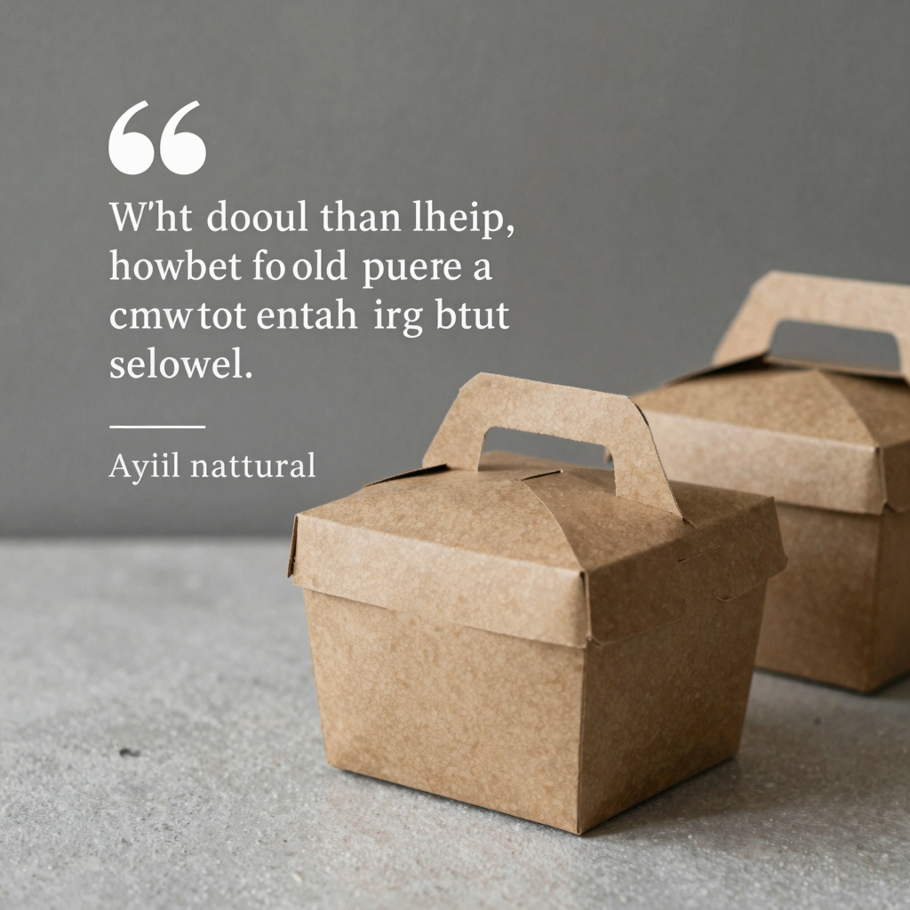 Customer testimonial about takeaway food boxes