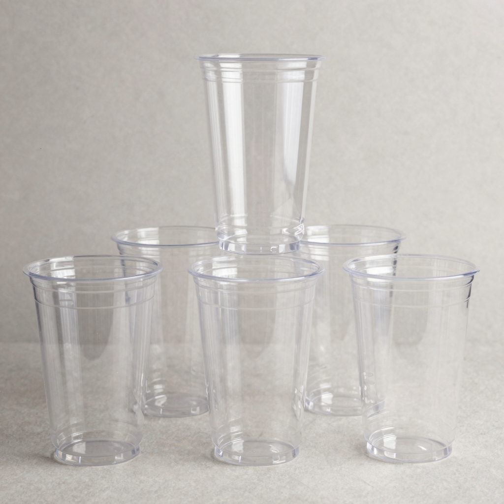 Clean Plastic Cups