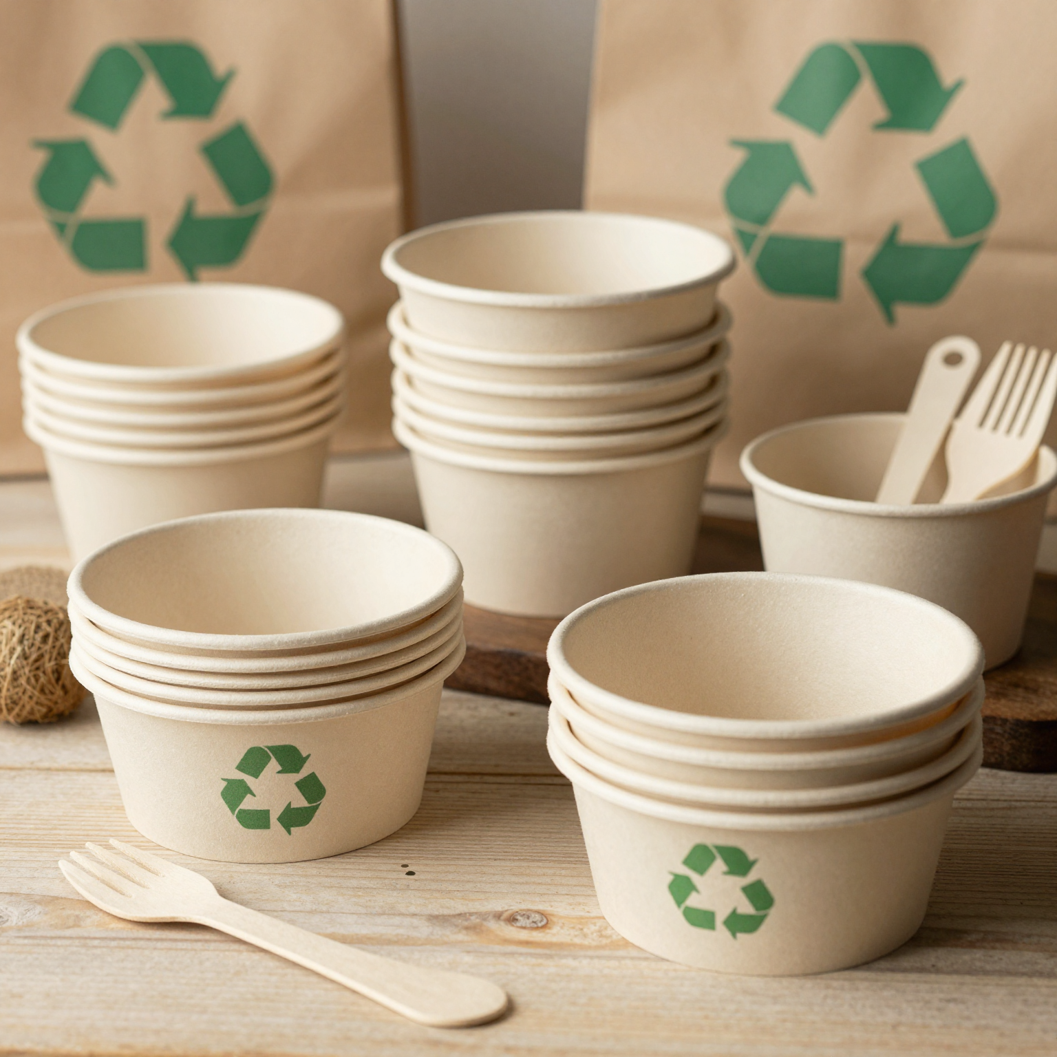 Eco-friendly Disposable Paper Bowls