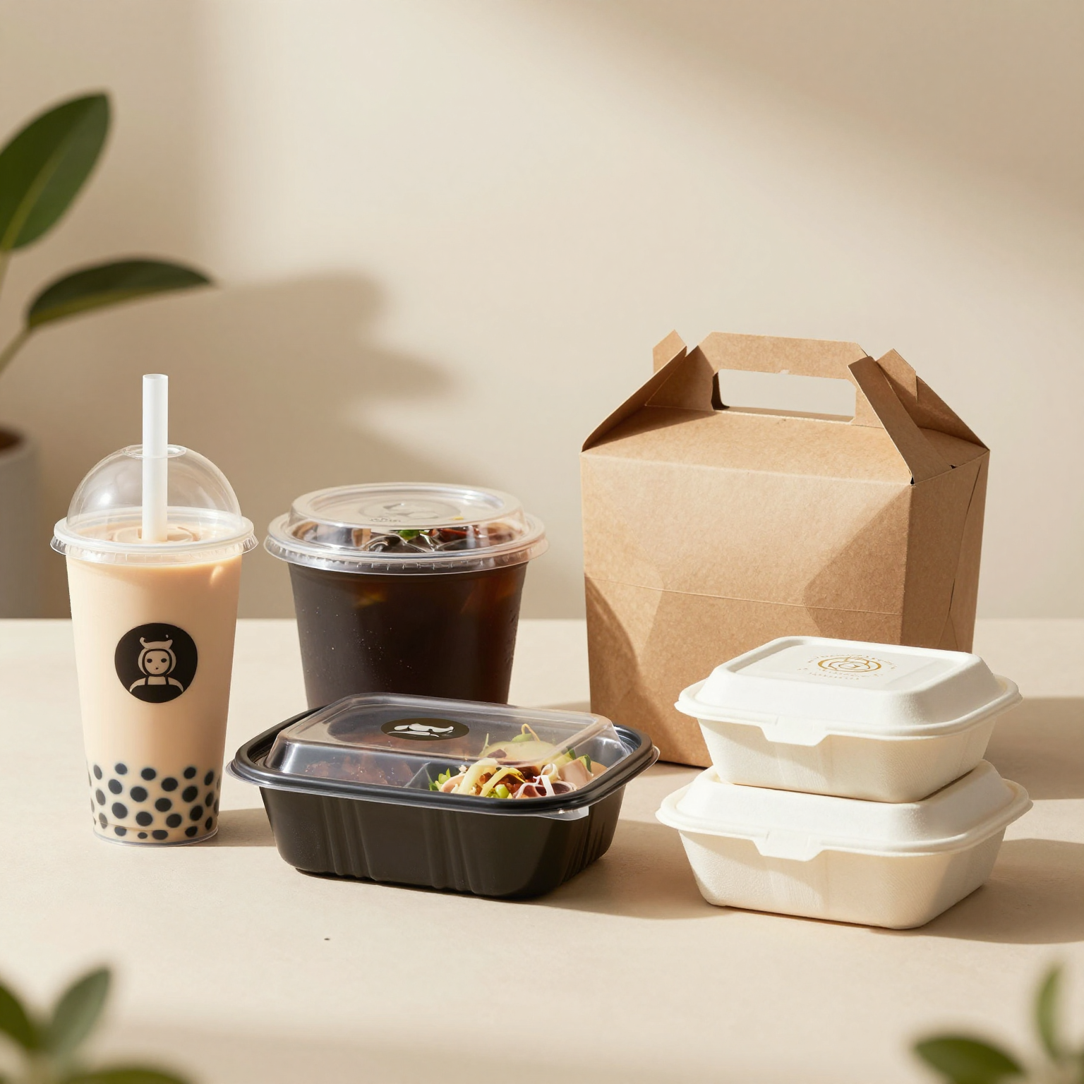 Different types of food delivery packaging for various business models