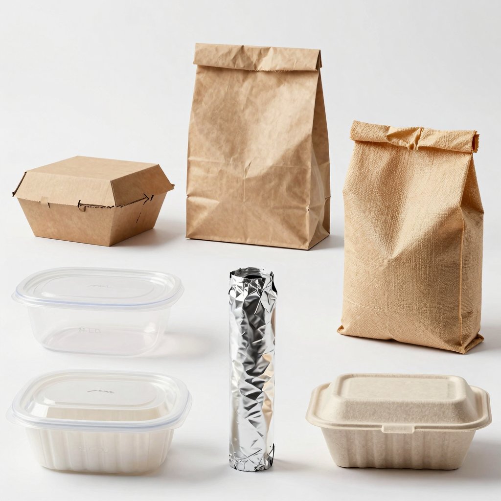 Comparison of five food service packaging materials