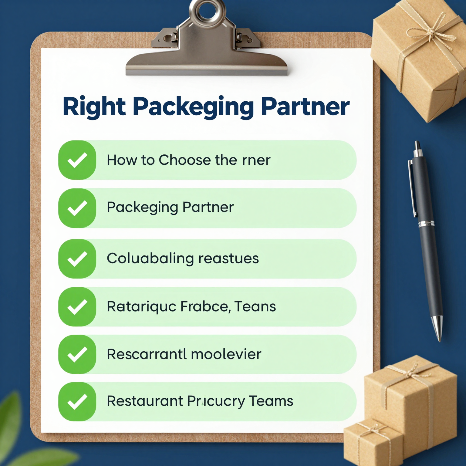 How to Choose the Right Packaging Partner Checklist