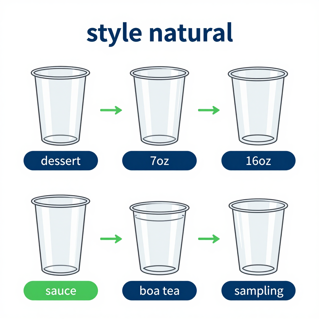 Size comparison infographic of 5 oz cup versus other common sizes