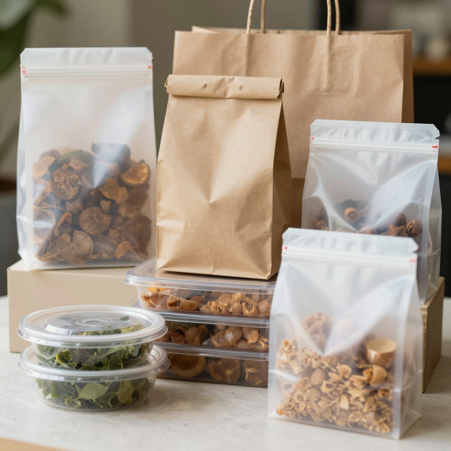 Plastic Custom Food Packaging Bags