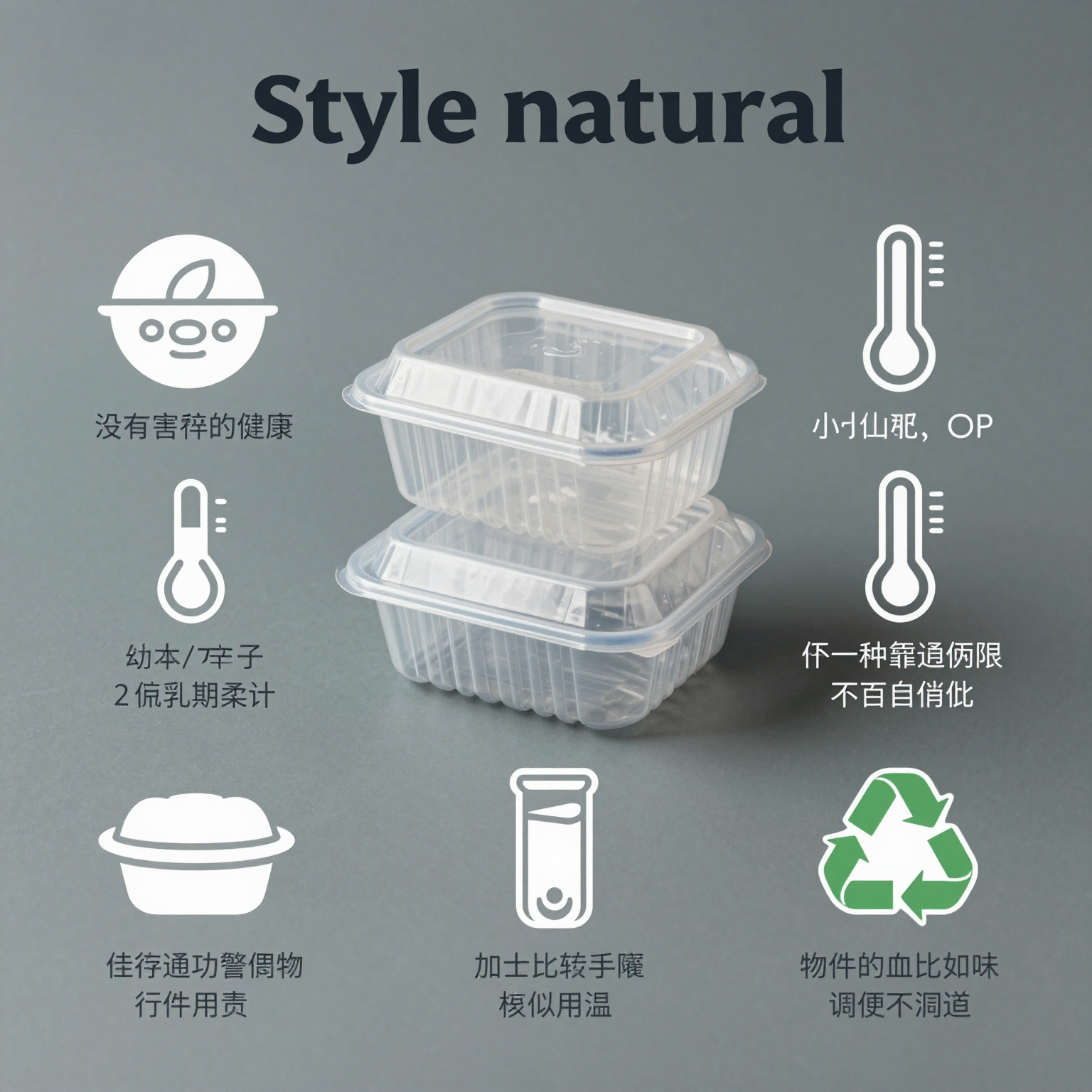 Infographic on safety practices for disposable food containers