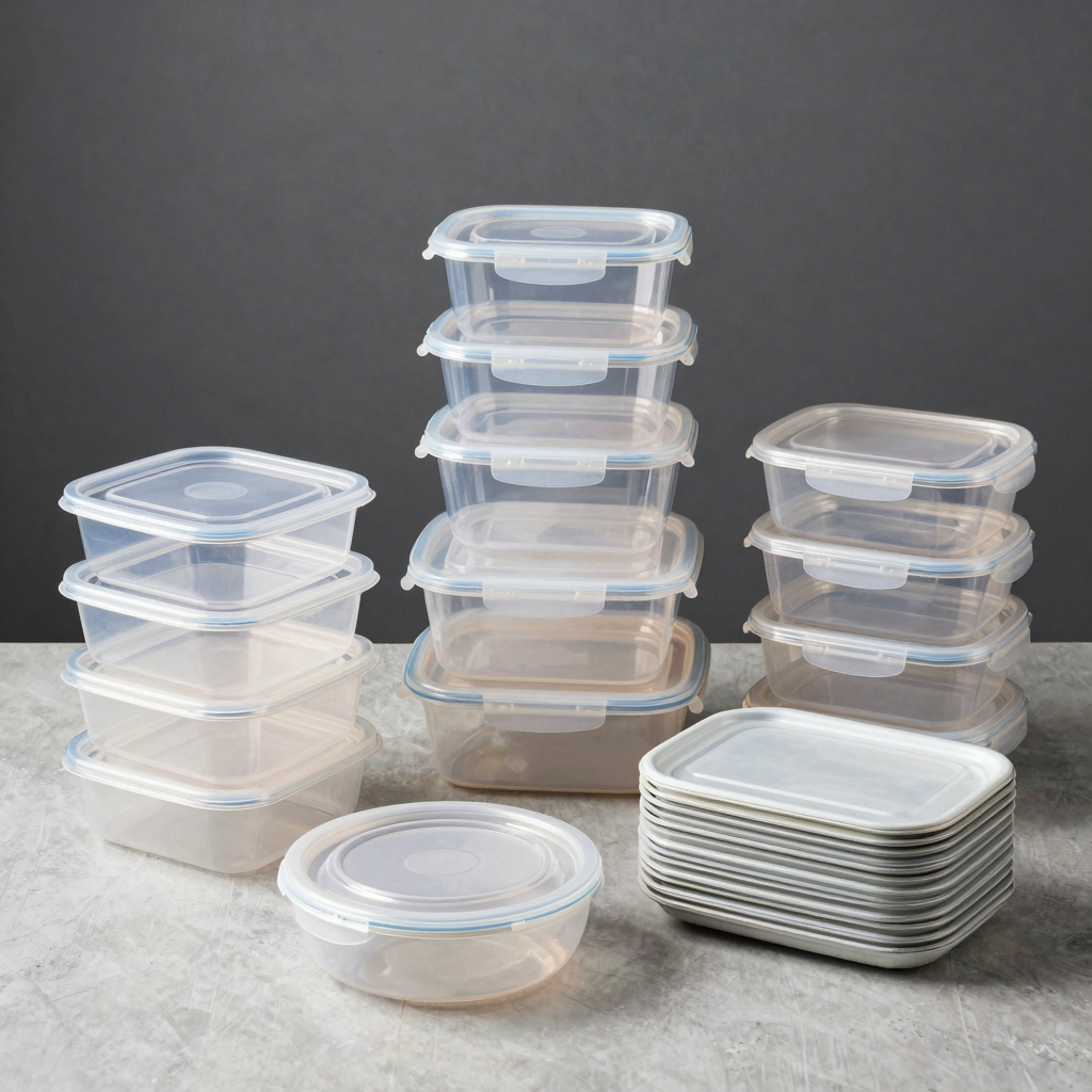 Various Plastic Food Containers