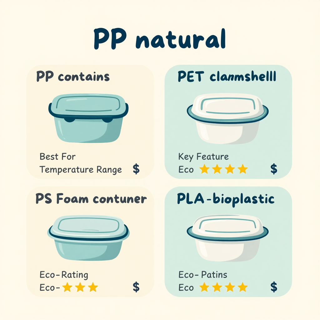 Comparison of four plastic container types for Philippine food businesses