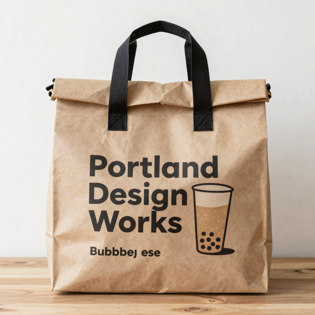 Portland Design Works Takeout Basket with Roll Top Bag