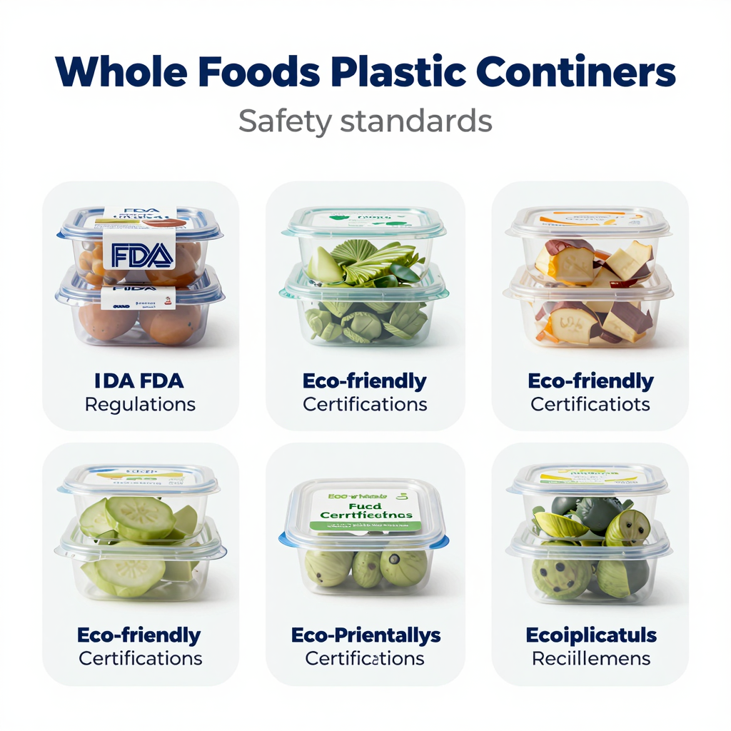 Safety standards for whole foods plastic containers diagram