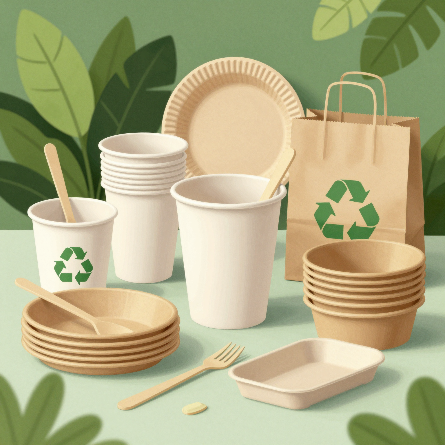 Eco-friendly practices in manufacturing disposable tableware