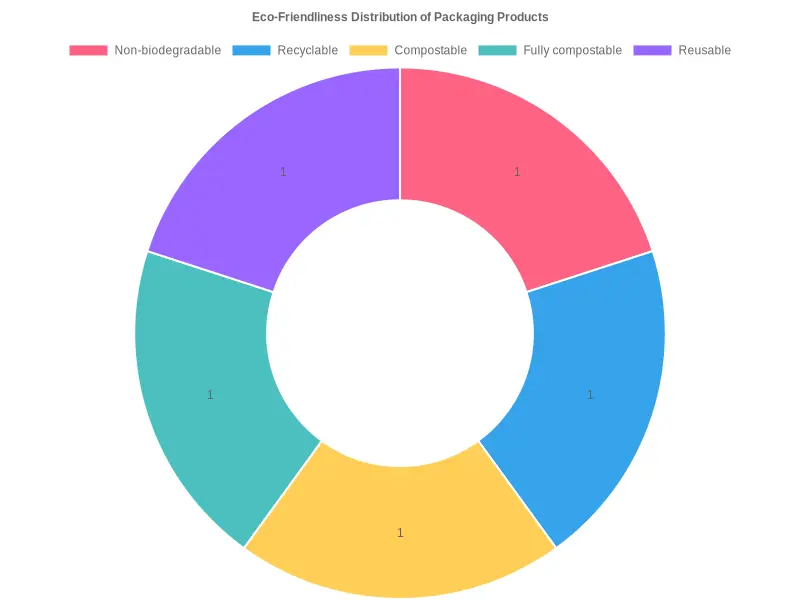 Eco-Friendliness Distribution of Packaging Products
