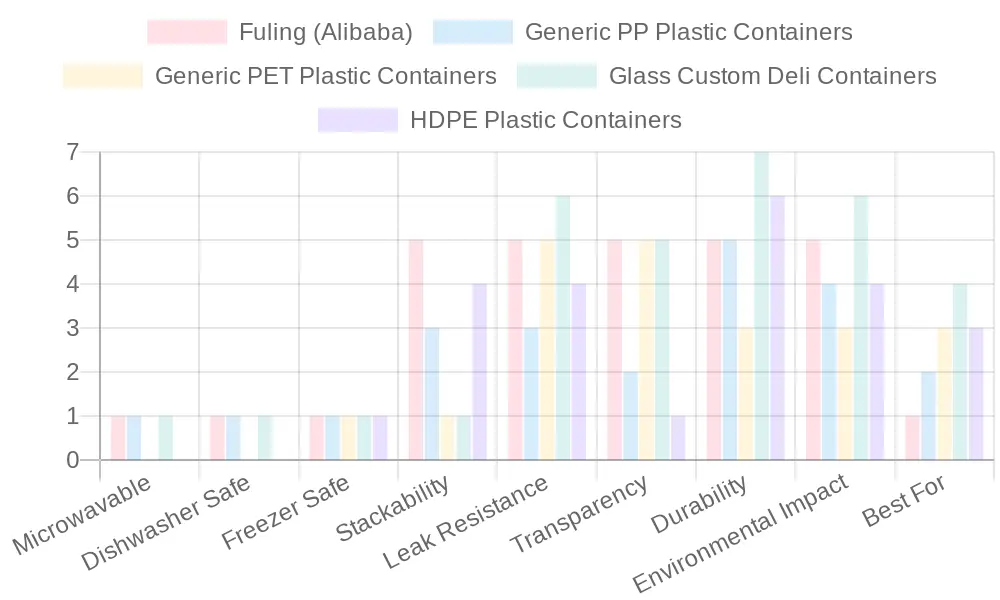 Comparison of Food Container Features