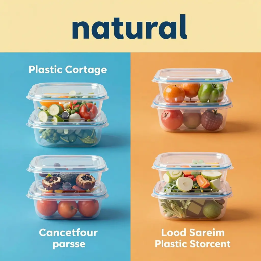 Plastic Containers for Food Storage Infographic