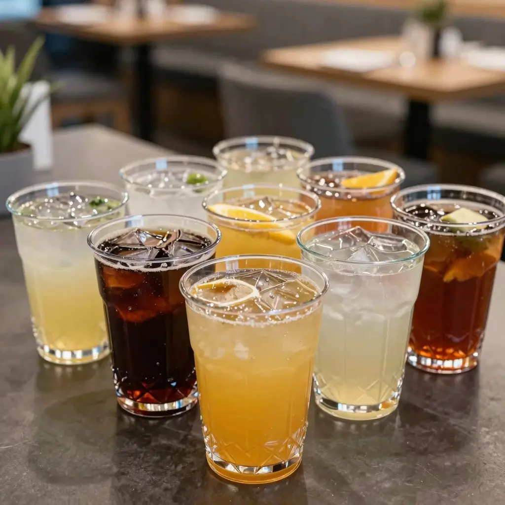 Clear Crystal Plastic Cups