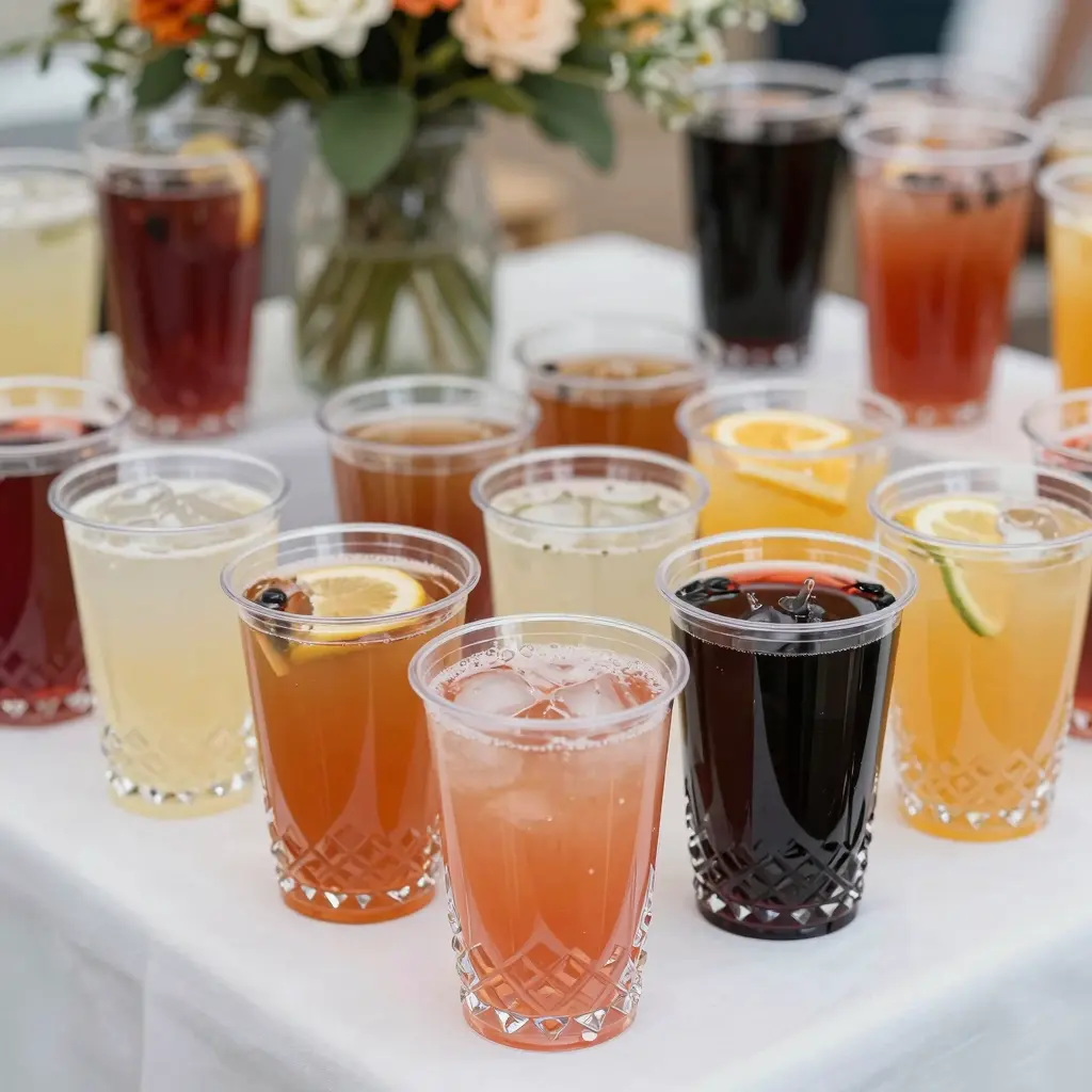 Clear Crystal Plastic Cups