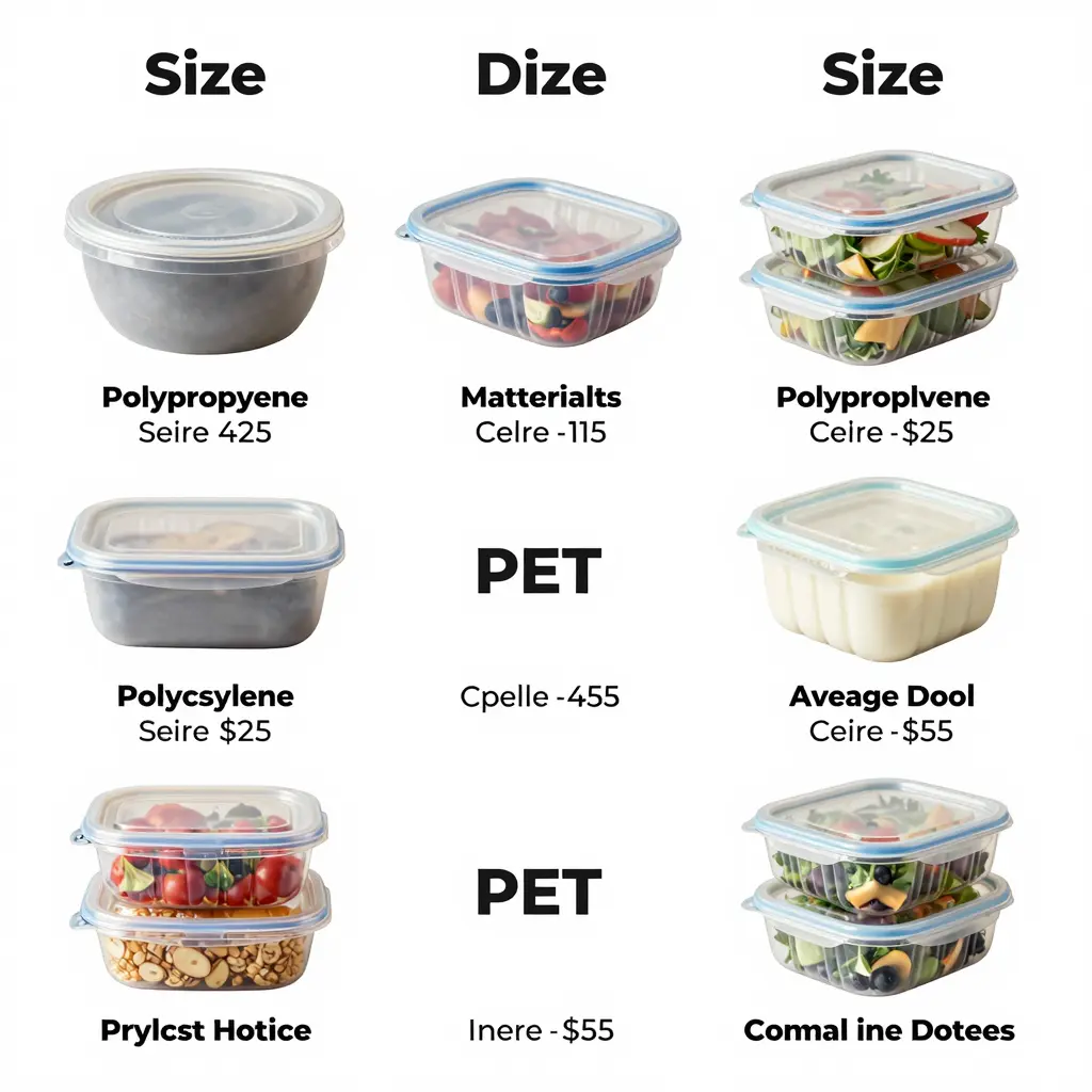 Comparison of Deli Plastic Containers