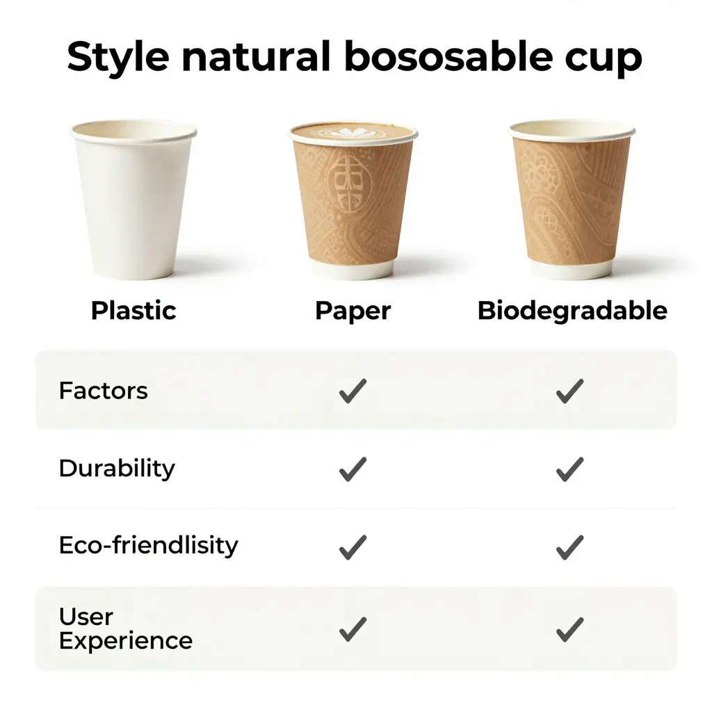 Comparative Table of Disposable Cups