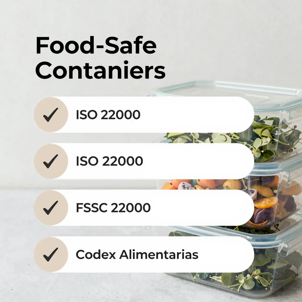 Checklist for Food Container Certifications