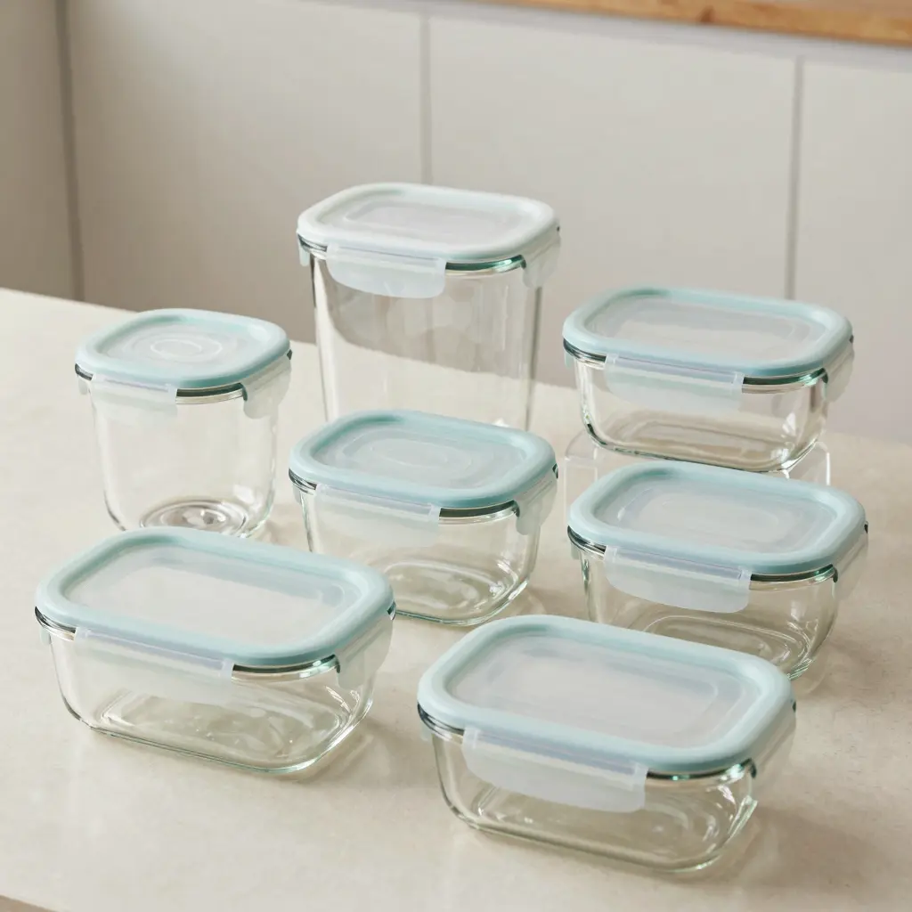 Variety of Glass Food Storage Containers