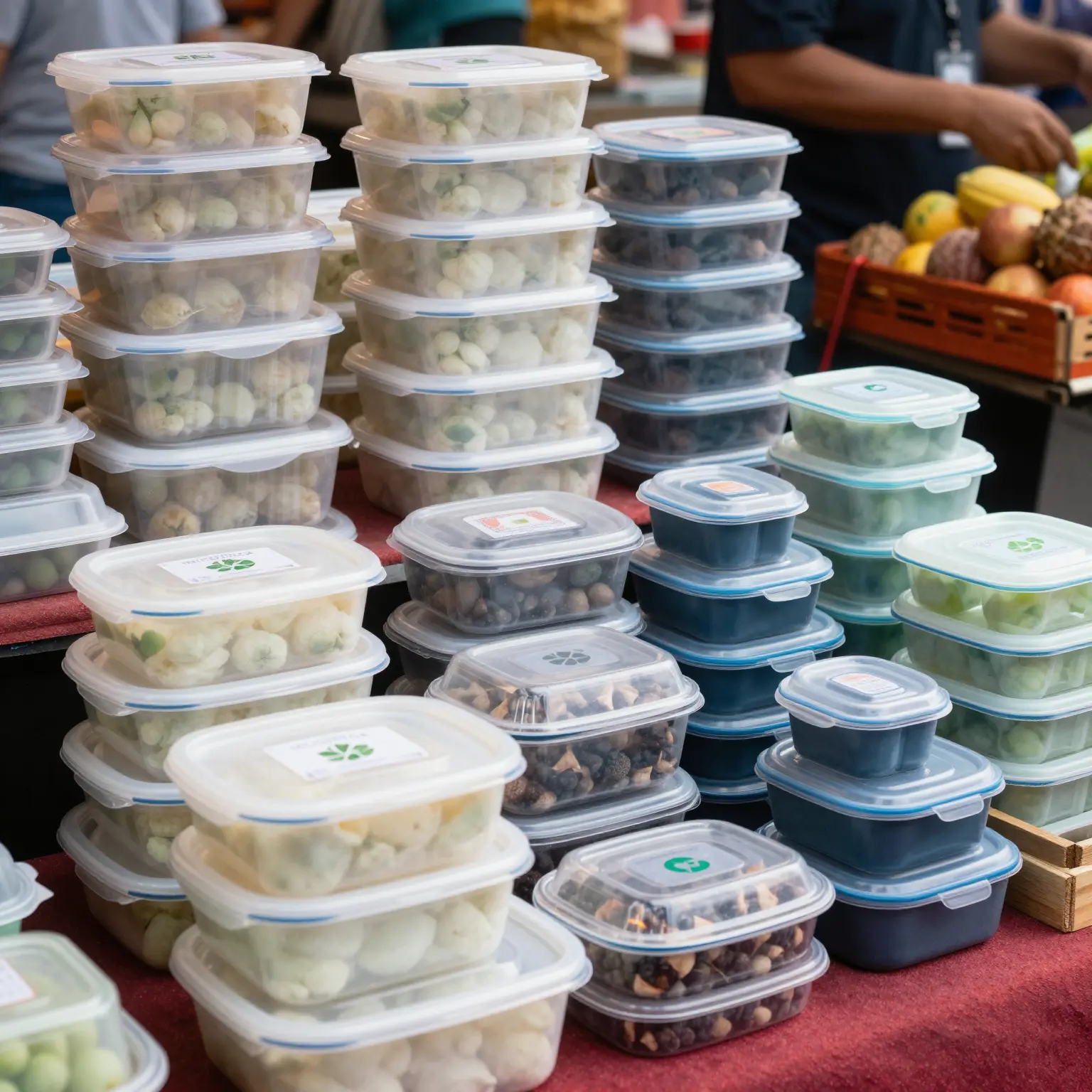 Eco-friendly plastic food containers