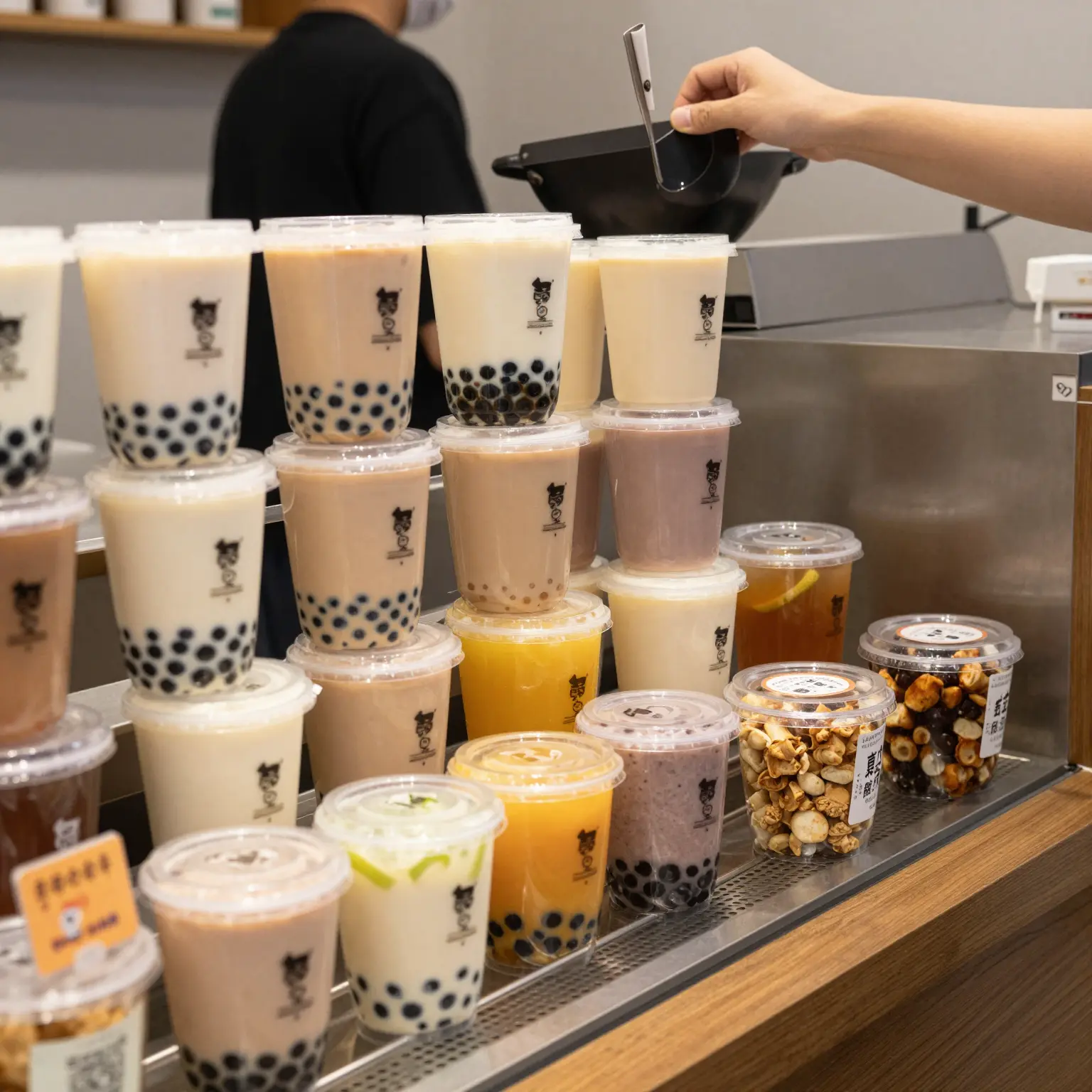 Plastic Food Containers in Use