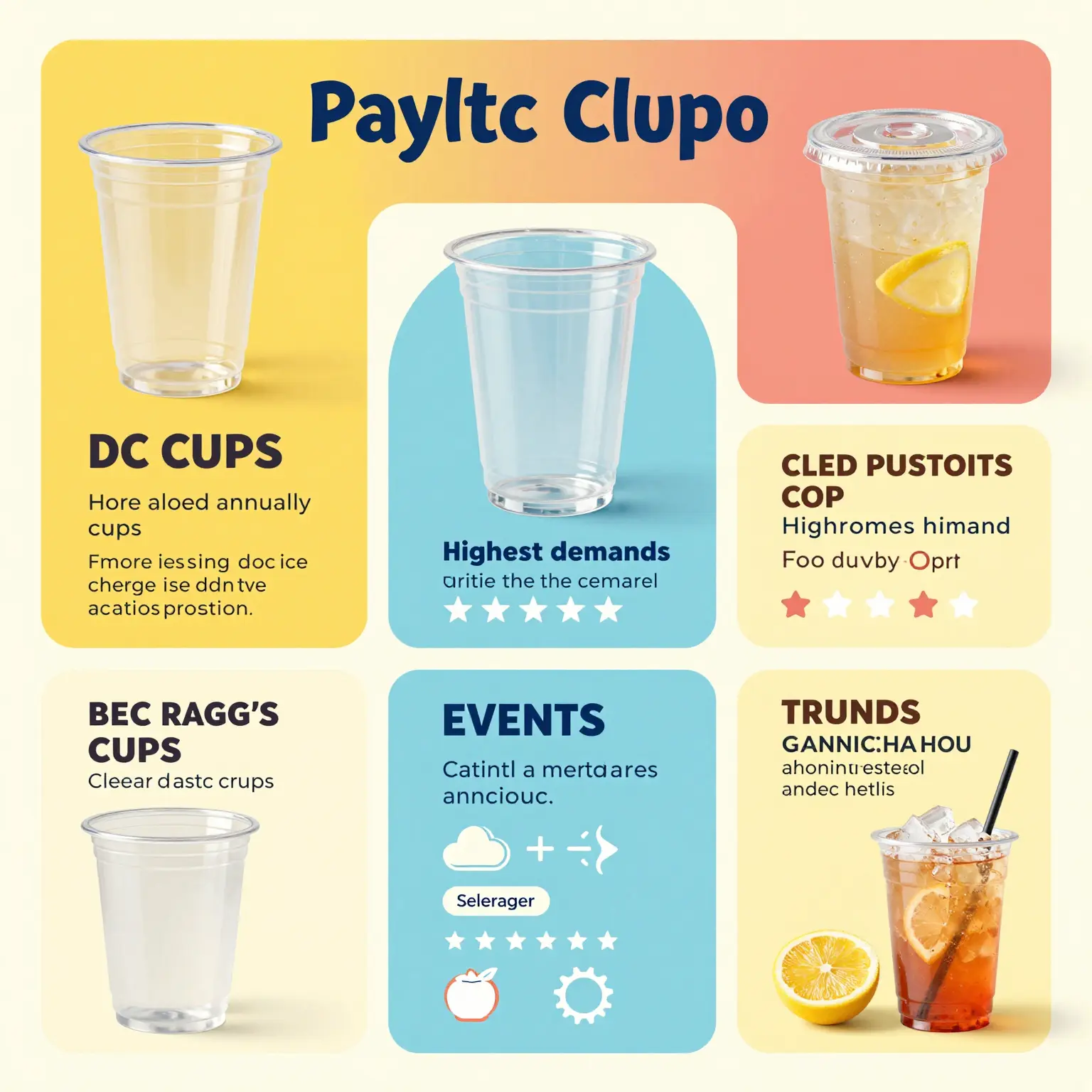 Infographic on Clear Plastic Cup Usage