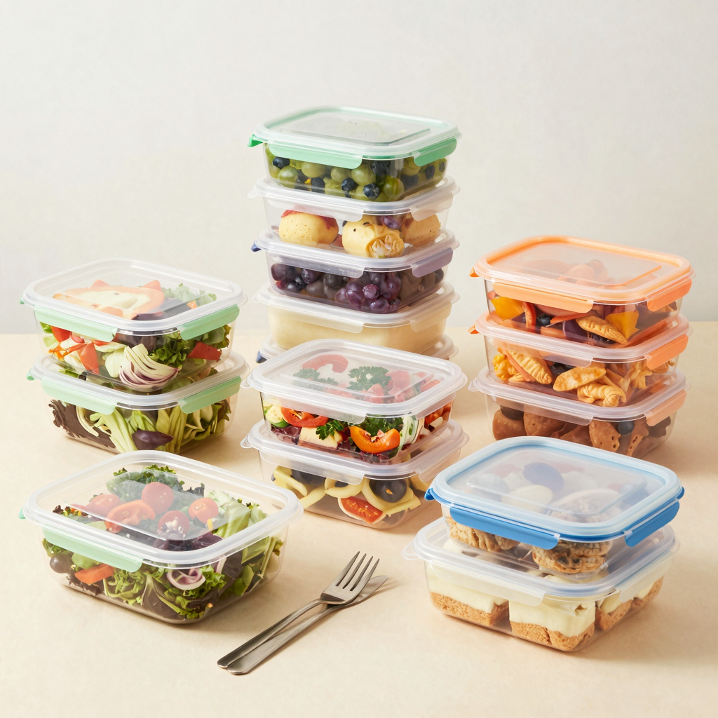 Rectangle Plastic Food Containers