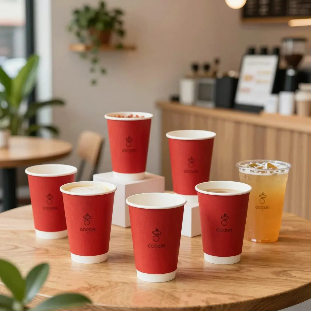 Eco-Friendly Red Paper Cup
