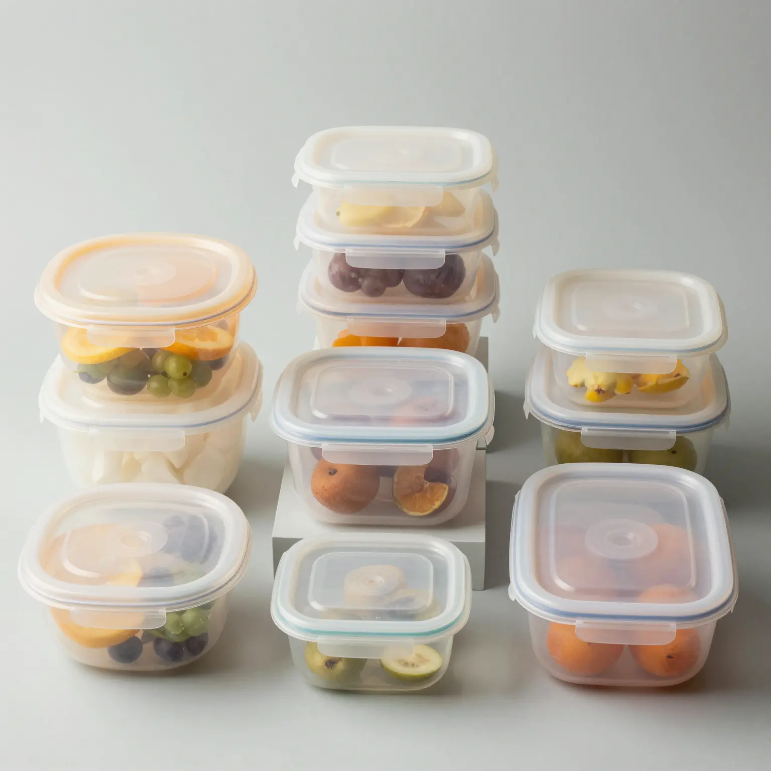 Diverse Small Plastic Food Containers